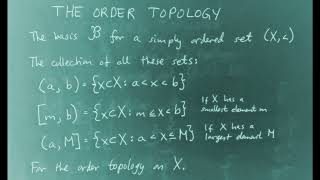 The Order Topology