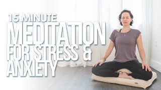 Meditation for Stress & Anxiety Relief with Theta Wave Binaural Beats | Calm Grounded Presence