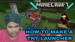 Minecraft : making tnt launcher in minecraft | minecraft new creation