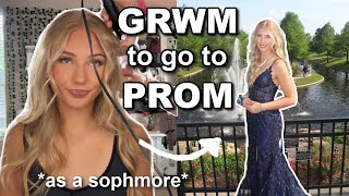 i went to PROM as a SOPHOMORE… (grwm + vlog)