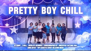 Pretty Boy Chill.- Absolute Beginner Line Dance | Demo by : Amare Crescentia