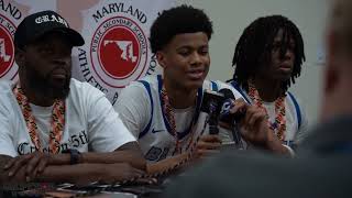 Blake Press Conference After Winning First 4A State Title in Program History | MPSSAA 4A State Title