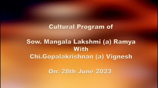 Cultural programe