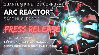 Arc Reactor™ | Digital Press Release | Quantum Kinetics Corporation