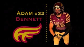 #32 Adam Bennett (RB) | Official Career Highlights | Mount Allison University