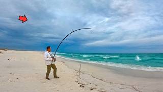 The Winter Surf Fishing is HOT at Sunset!