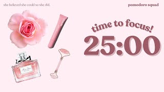 🎀 2-HOUR STUDY SESSION 25/5 POMODORO | lofi chill calm music for studying | adhd | focus