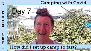 Camping with Covid Day 7 | How did I get set up for camp life so fast? How I’m doing now
