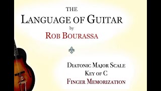 Rob Bourassa's Language of Guitar Diatonic Major Scale C Finger Memorization