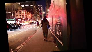 Walk to the 30th St Studio site on 30th from the High Line/Hudson Yards no sound