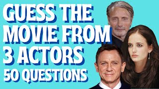 Guess the Movie From 3 Starring Actors Quiz | Test Your Film Knowledge (50 Questions)