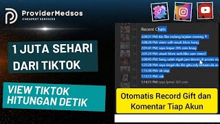 1 Juta Sehari! Dengan Cara Nambah View Tiktok Instan | Auto Record Gift Dan Komentar Live Tiktok