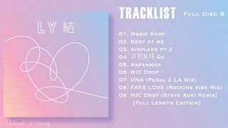 [Full Album] (방탄소년단) BTS - LOVE YOURSLEF LOVE YOURSELF 結: 'ANSWER' (REPACKAGE ALBUM) DICS B