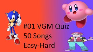 #01 Video Game Music Quiz 50 Songs Easy | Medium | Hard