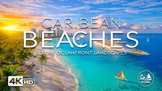 Caribbean Paradise Beaches in 4K | Aruba, Punta Cana & Bahamas Turquoise Waters Drone Footage UHD