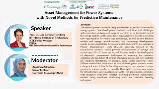 Asset Management for Power Systems with Novel Methods for Predictive Maintenance