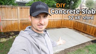DIY Concrete Slab - 12x8 Shed Build (Part 1)
