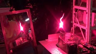 13.56MHz HFSSTC with red arc from strontium chloride