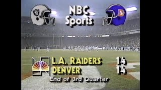 1985 NFL Week 14 LA Raiders at Denver