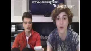 Union J  1Million Followers - Josh and Georges reaction