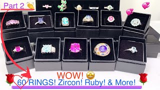 😱 60 RINGS Unboxing Ep2 💎Diamonds! Sapphires & More! #RingUnboxing #Diamonds #Rings #jewelryunboxing