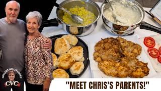 Fried Cubed Steak Supper with Southern Sides - Live Southern Cooking