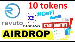 Airdrop REVUTO DeFi sous Cardano, 10 tokens gratuits