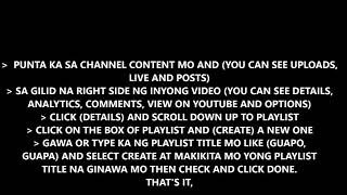 HOW TO MAKE PLAYLIST OF YOUR CHANNEL