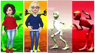 ALIEN DANCE & DAME TU COSITA NEW SONG FULL MUSIC PARTY ❤️💚🩵🩵