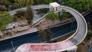 The new Blata l-Bajda bridge for pedestrians and cyclists
