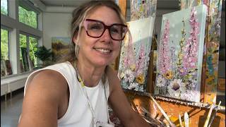 Do you run out of ideas? Painting flowers with Giselle Denis Fine Artist
