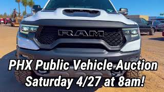 Police Seized 2021 Ram 1500 TRX With Only 23,157 Miles In Our Phoenix Public Vehicle Auction 4/27!