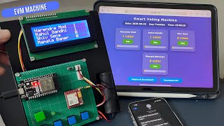 DIY Electronic Voting Machine (EVM) Using ESP32 with WebSocket and GSM SMS Notification