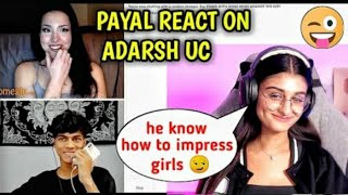 @PAYAL GAMING reaction on adarsh OMEGLE funny VIDEO😂🔥 | adarshsigh omegle funny videos #1