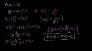 Differential Equations: Separable DEs Introduction