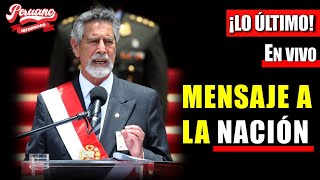 🚨 LIVE! FRANCISCO SAGASTI DELIVERS A MESSAGE TO THE NATION TODAY, FEBRUARY 15