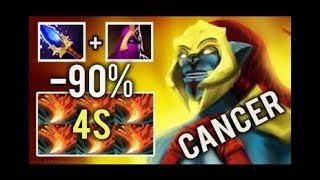 ⚡️ Huskar by NEW SECRET's CARRY Ace ⚡️ CANCER BUILD 4s Ulti  90% HP Veil  troll game ⚡️ Dota 2 ⚡️