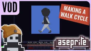 Making a Walk Cycle Animation and checking out Aseprite tiles