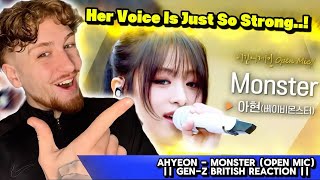 This Was Such A Powerful Atmosphere..! || Ahyeon - Monster (Open Mic) || Gen-Z British Reaction ||
