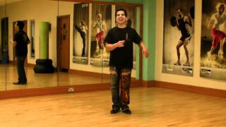 Basic Salsa dance steps with music - Practice for men