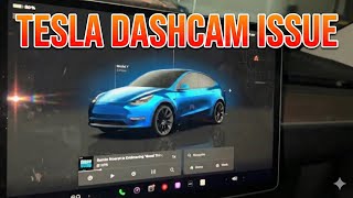 Tesla Dashcam issue involved glove box