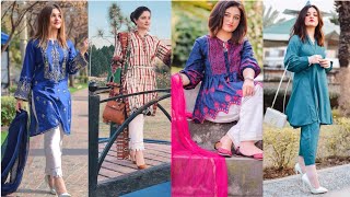 beautiful stylish and trending dresses by farrah haris |Eid collection|  #dresses #farahharis1