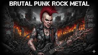 BRUTAL Punk Rock Metal - Instrumental 🎧🎸⚡🔥