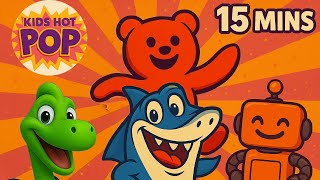 THE GUMMY DANCE, DINOSAUR DANCE, SHARK DANCE, ROBOT DANCE and MORE! Kids Dance Party Songs & Music