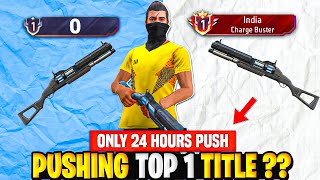 Pushing TOP 1 INDIA Title in : HARDEST SHOTGUN ( Charge Buster ) ☠️ | in Last 24 HOURS 😳 - Free Fire