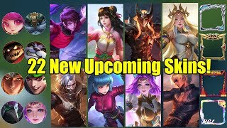 Mobile Legends - 22 NEW UPCOMING SKINS! 3 NEW KING OF FIGHTER SKINS!