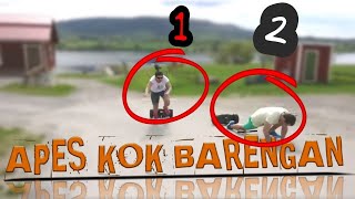 Apes Apa Kebetulan?? Video orang Apes Bersamaan Lucu 😂