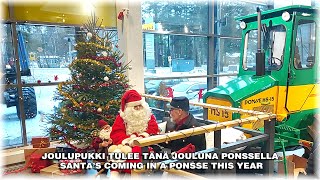 Joulupukki tulee Ponssella🎄 | Santa's Coming in a Ponsse🎅