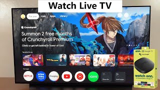 Onn Google TV Streamer : How To Watch Live TV