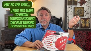 Testing the Diablo PergoBlade Saw blade installing Laminate Flooring Can it do all the little cuts?